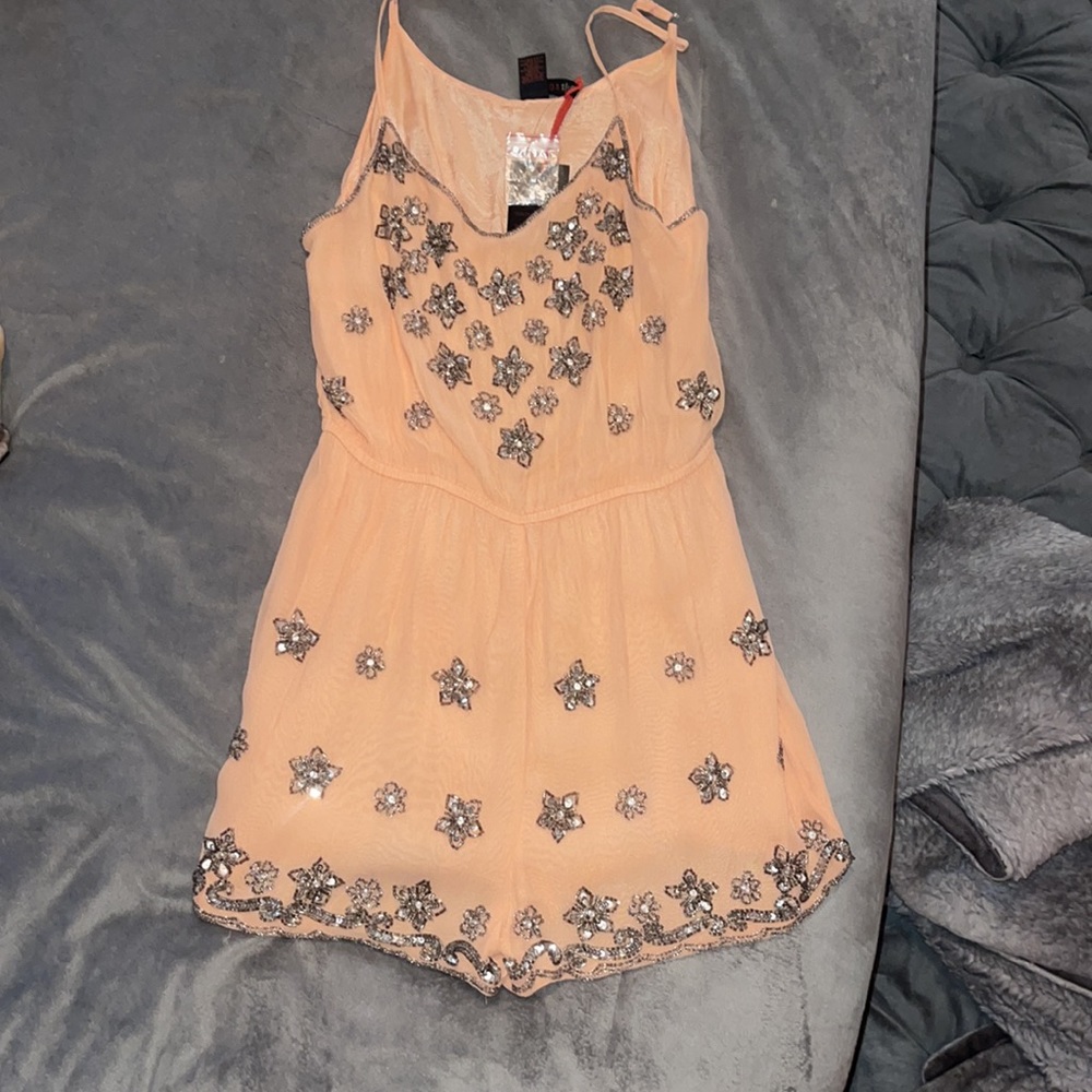 VINTAGE NASTY GAL/ RAGA BEADED ROMPER